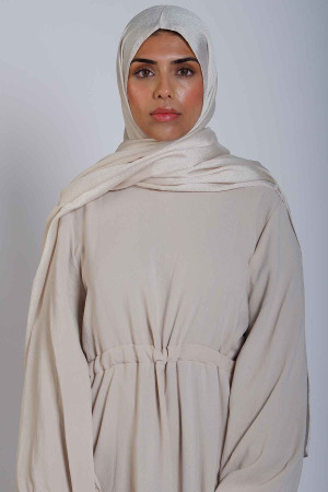 Crystal Hijab in Cream | Stylish Hijabs for Women | Modest Fashion & Clothing | Rabaya