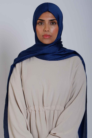 Crystal Hijab In Deep Blue | Stylish and Comfortable Modest Fashion | Rabaya