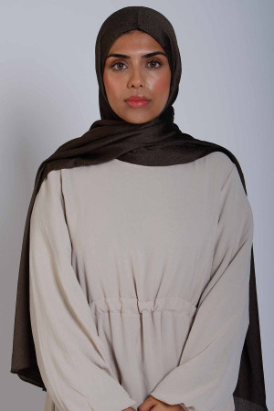Crystal Hijab In Brown | Stylish and Comfortable Modest Fashion | Rabaya
