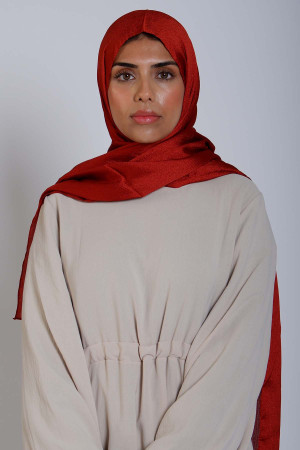 Crystal Hijab In Red | Occasional & Comfortable | Modest Fashion | Rabaya