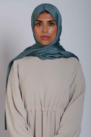 Crystal Hijab In Turquoise Blue | Stylish and Comfortable Modest Fashion | Rabaya