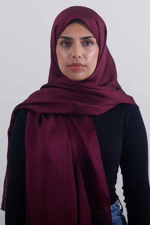 Crystal Hijab In Maroon | Stylish Comfortable Hijabs For Women | Modest Fashion & Clothing | Rabaya