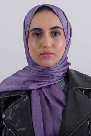 Crystal Hijab In Purple | Stylish and Comfortable Modest Fashion | Rabaya