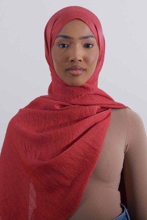 Twinkle Hijab In Red | Stylish and Comfortable Modest Fashion | Rabaya