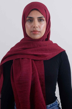 Twinkle Hijab In Maroon | Stylish and Comfortable Modest Fashion | Rabaya