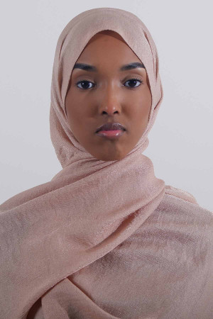 Twinkle hijab In Champagne Gold | Stylish and Comfortable Modest Fashion | Rabaya