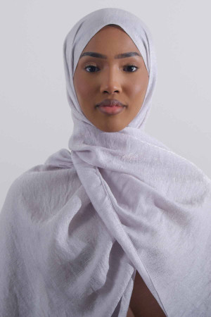 Twinkle Hijab In Silver | Stylish and Comfortable Modest Fashion | Rabaya
