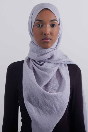 Twinkle Hijab In Silvery Blue| Stylish and Comfortable Modest Fashion | Rabaya