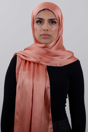 Glossy Silk Hijab In Pink | Occasional & Comfortable | Modest Fashion | Rabaya