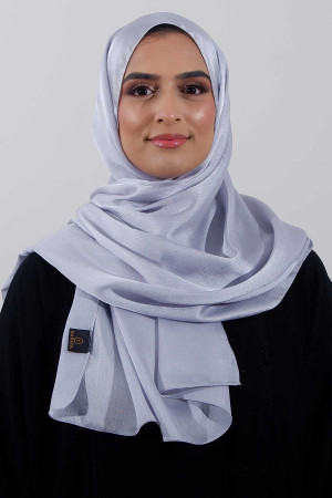 Glossy Silk Hijab In Light Blue | Occasional & Comfortable | Modest Fashion | Rabaya