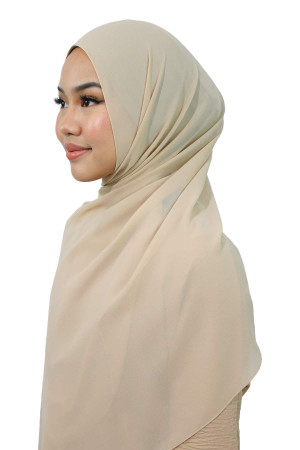 Egyptian Gold Chiffon Hijabs | Modest Fashion | Lightweight Airy Hijab | Elegant & Comfortable | Rabaya