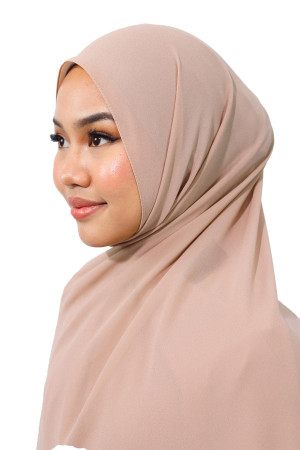 Nude Chiffon Hijabs For Women | Modest Fashion & Clothing | Lightweight Airy Hijab | Elegant & Comfortable | Rabaya