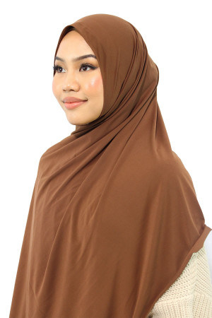 Lycra Jersey Hijab in Dark Brown | Premium Hijabs | Modest Fashion | High Quality Hijabs by Rabaya