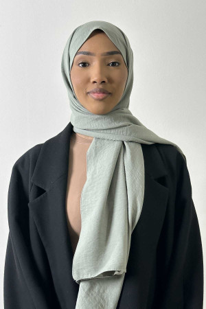 Soft Matte Hijab in Sage Green | Modest Fashion | Comfortable & Elegant Hijabs for Women | Easy To Wear | Rabaya