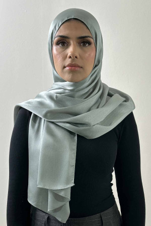 Glossy Silk Hijab In Grey |Occasional & Comfortable | Modest Fashion | Rabaya