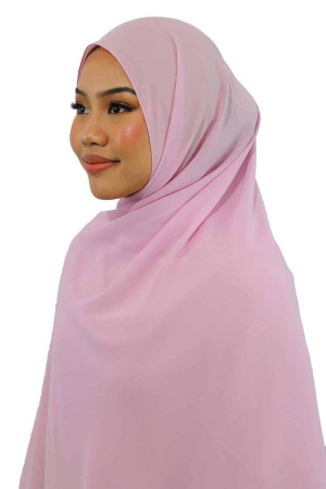 Chiffon Hijab In Pink | Stylish and Comfortable Modest Fashion | Rabaya