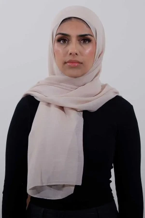 Organic Sal Hijab In Skin | Stylish and Comfortable Modest Fashion | Rabaya