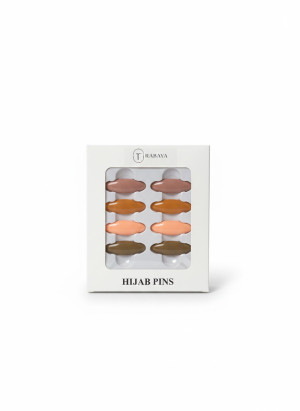 Pack of 8 pins | Smooth Edges & Plasting Coatings | Modest Fashion | Rabaya