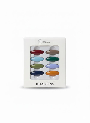 Pack of 8 pins | Smooth Edges & Plasting Coatings | Modest Fashion | Rabaya