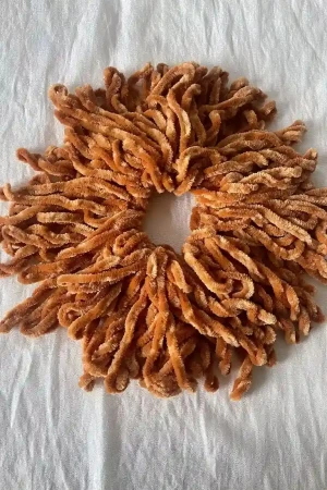 Soft Scrunchies For Hijab Styling | Rust Orange | Elasticated & Easy To Wear