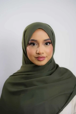 Silk Georgette Hijab In Khaki | Stylish and Comfortable Modest Fashion | Rabaya
