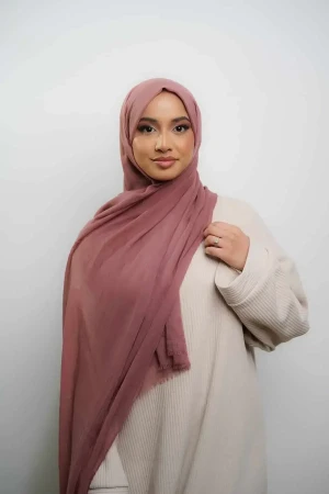 Summer Cotton Maxi Hijab In Brown | Stylish and Comfortable Modest Fashion | Rabaya