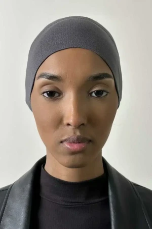 Hijab Undercap In Dark Grey | Daily Wear High Quality Fabric | Comfortable Undercap by Rabaya