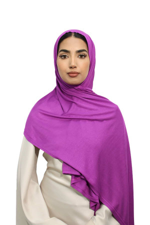 Premium Jersey Hijab In Purple | Stylish and Comfortable Modest Fashion | Rabaya