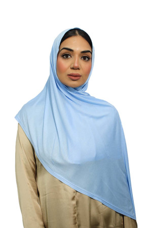 Premium Jersey Hijab In Cool Blue | Stylish and Comfortable Modest Fashion | Rabaya