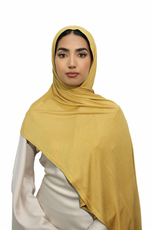 Premium Jersey Hijab In Gold | Stylish and Comfortable Modest Fashion | Rabaya