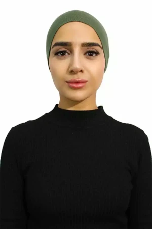 Premium Tube Hijab Undercap In Khaki | Daily Wear Comfortable by Rabaya