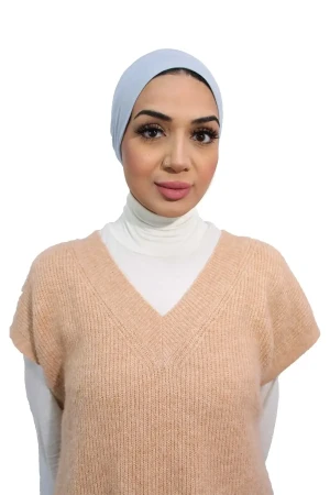 Premium Tube Hijab Undercap In Light Grey | Daily Wear Comfortable by Rabaya