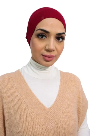 Premium Tube Undercap In Maroon | Daily Wear Comfortable by Rabaya