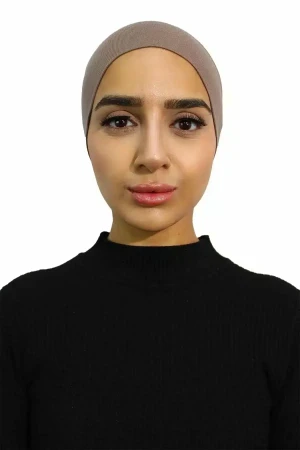 Premium Tube Hijab Undercap In Light Brown | Daily Wear Comfortable by Rabaya