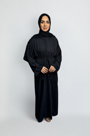 Silver Line Abaya In Black - 60 | Stylish Abayas for Women | Modest Fashion & Clothing | Rabaya
