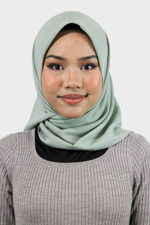 Square Daphne Hijab | Mint Green | Stylish Hijabs for Women | Modest Fashion & Clothing | Rabaya