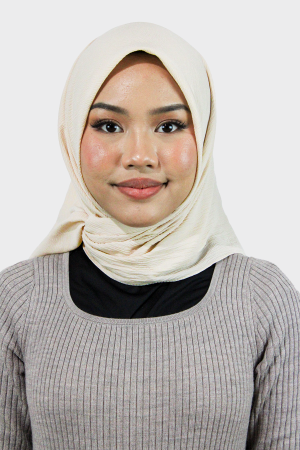 Square Daphne Hijab | Cream | Stylish Hijabs for Women | Modest Fashion & Clothing | Rabaya
