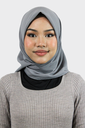 Square Daphne Hijab | Grey | Stylish Hijabs for Women | Modest Fashion & Clothing | Rabaya