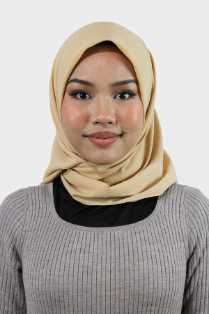 Square Daphne Hijab | Gold | Stylish Hijabs for Women | Modest Fashion & Clothing | Rabaya