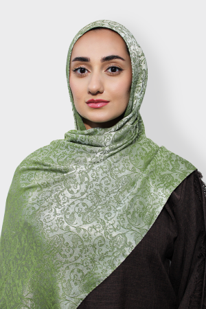 Patterned Hijab | Green