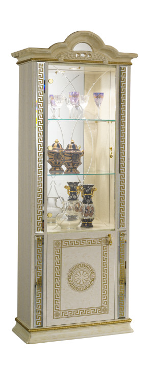Stylowa Witryna 1 drz. BC Venus Beige-Gold