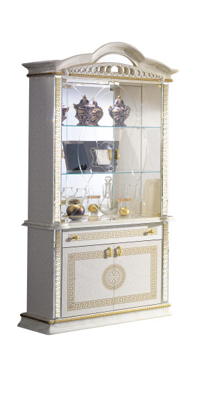 Stylowa Witryna 2 drz. BC Venus Beige-Gold