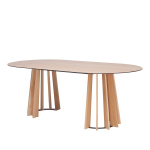 Stół TAVLE OVAL naturalny dąb 100x200 cm