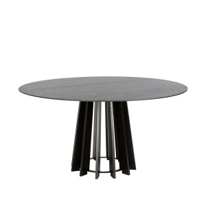 Stół TAVLE czarny dąb Fi 145 cm