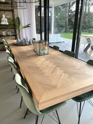 Eichenholz Esstisch Helle Eiche Industrial Holzplatte esstisch. 12 personen, 10 personen.
