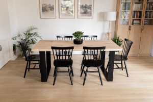 Vagamo Eiche Toptisch mit U-Beinen