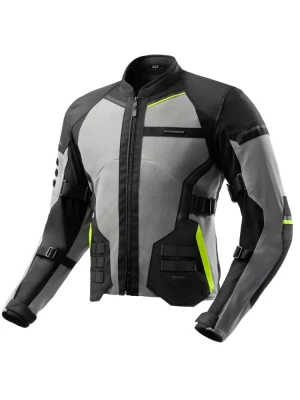 Kurtka motocyklowa tekstylna Rebelhorn Scandal 3 czarno-szara-fluo + Gratisy