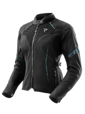 Kurtka motocyklowa damska tekstylna Rebelhorn Jax czarno-niebieska + Gratisy