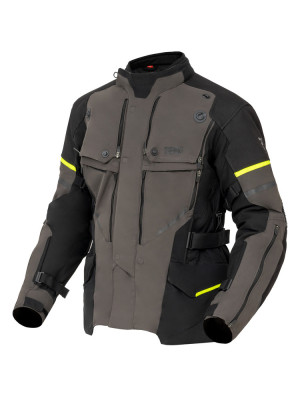 Kurtka motocyklowa tekstylna Rebelhorn Range antracytowo-czarno-żółta