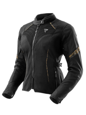 Kurtka motocyklowa damska tekstylna Rebelhorn Jax czarno-złota + Gratisy